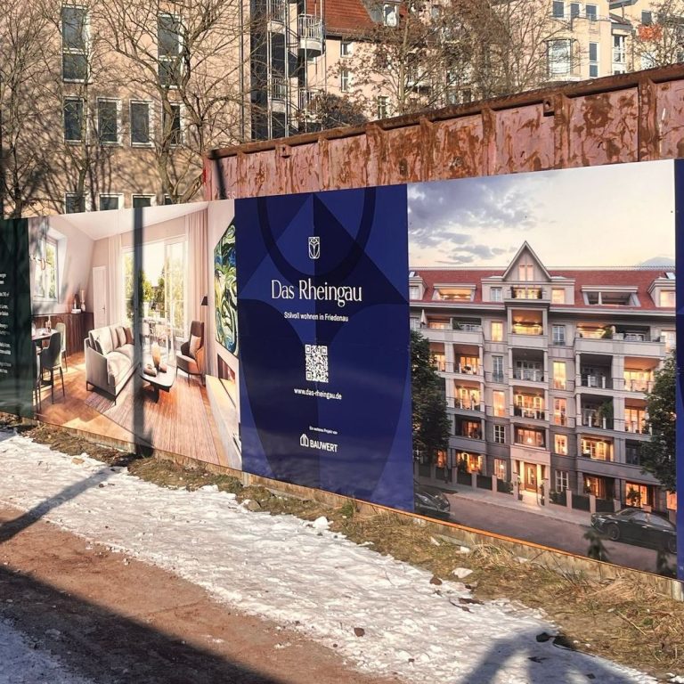 Bauzaunwerbung Bauwert Berlin