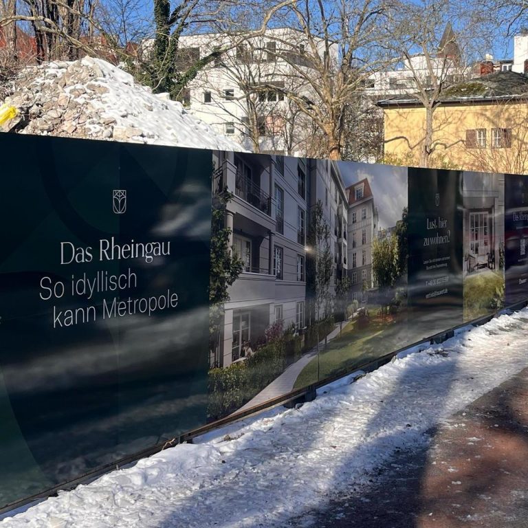 Bauzaunwerbung Bauwert Berlin