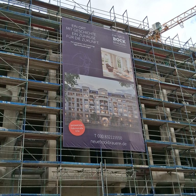 Berlin Bauschild Center Gerüstbanner 075