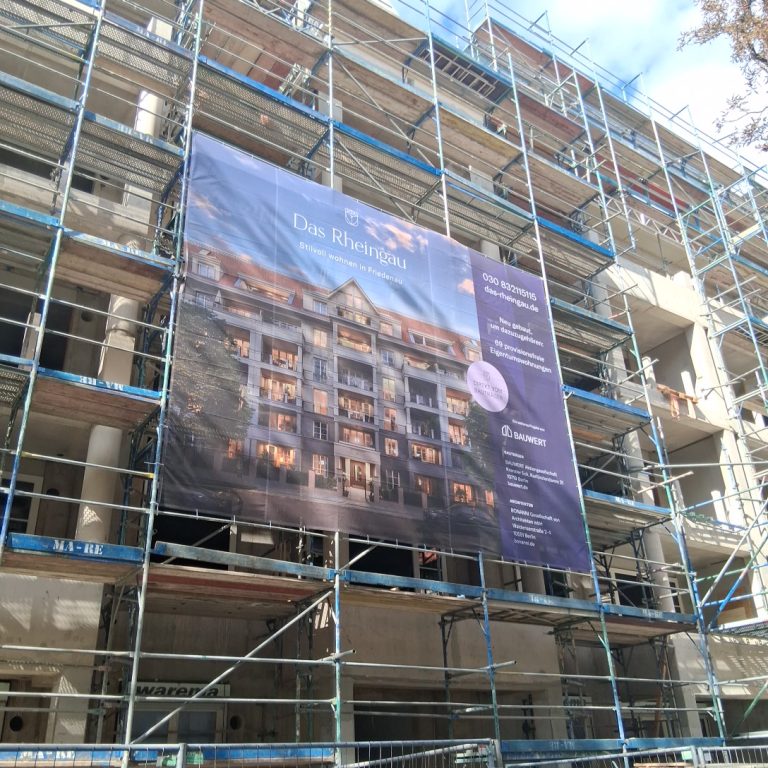 Berlin Bauschild Center Gerüstbanner 078